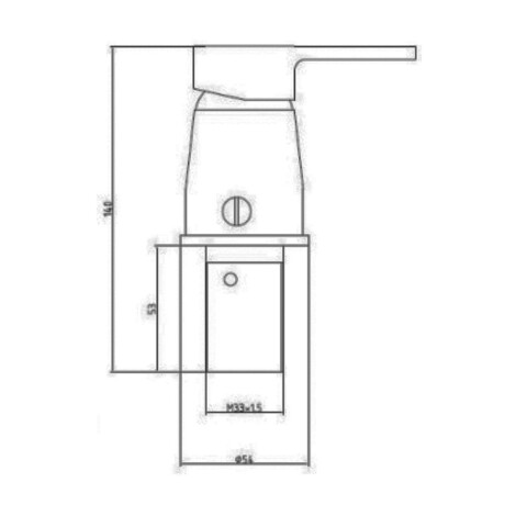 GRIFERIA DE BIDET MONOCOMANDO CROMO QUARANTA SPRINT 000