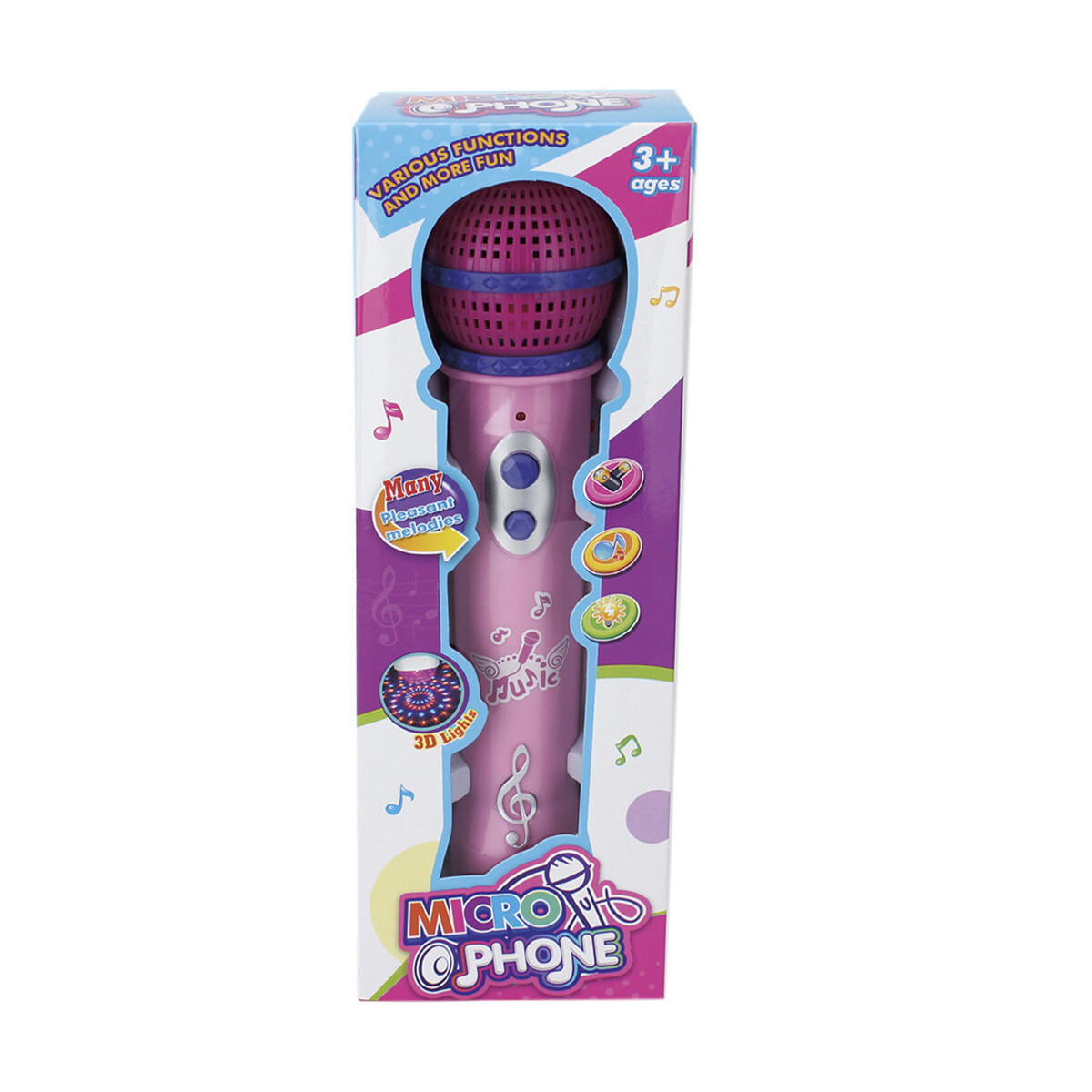 Micrófono Musical Con Luz Y Sonido 