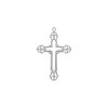 Dije cruz - Plata 925 - sin piedra - CP4685 sinpiedra