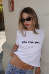 Remera you love you blanco