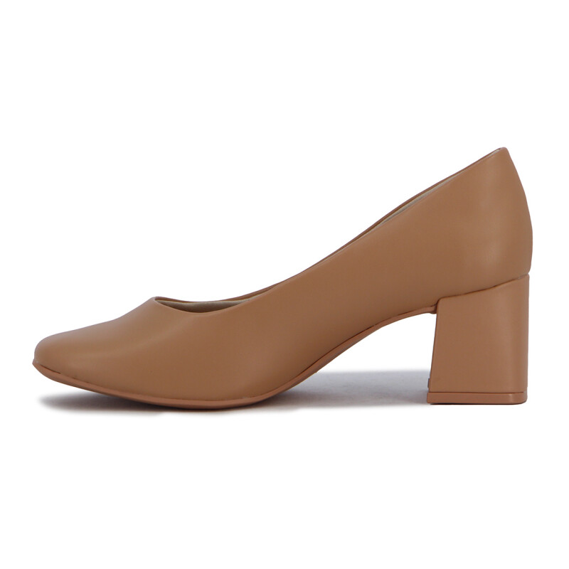 Zapato Ramarim Taco 6cm Kaki-kaki