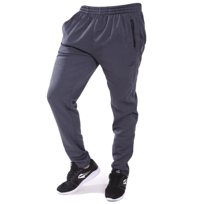 Pantalon de Hombre Topper Poly Fleece Negro Melange