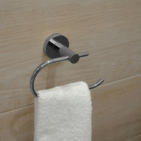 METAL CROMO BRILLANTE PORTA ROLLO ACCESORIOS BAÑO LINEA 000