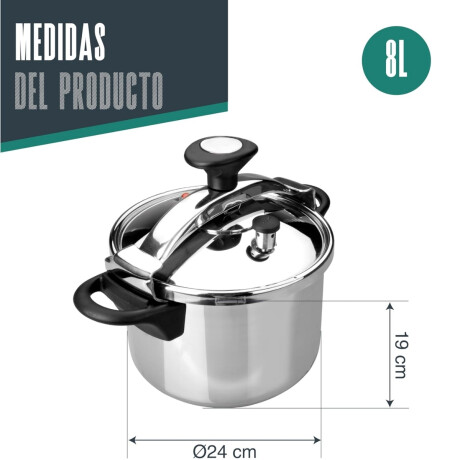 Olla a presión inox Classic 8 lts Olla a presión inox Classic 8 lts