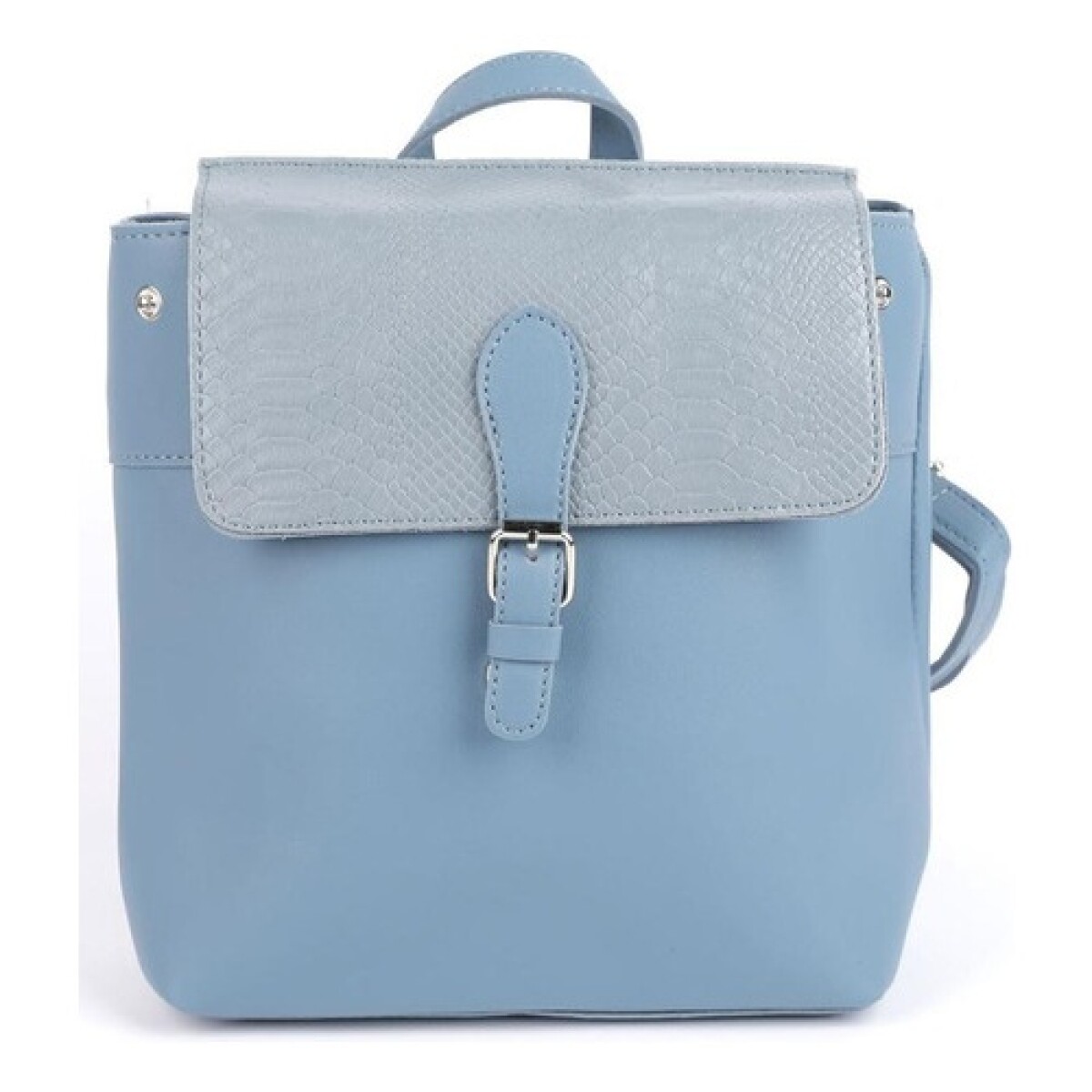 Mochila bandolera Canva con diseño Croco - Azul 