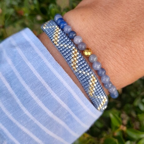 Pulsera LUCIA tejida - azul Pulsera LUCIA tejida - azul