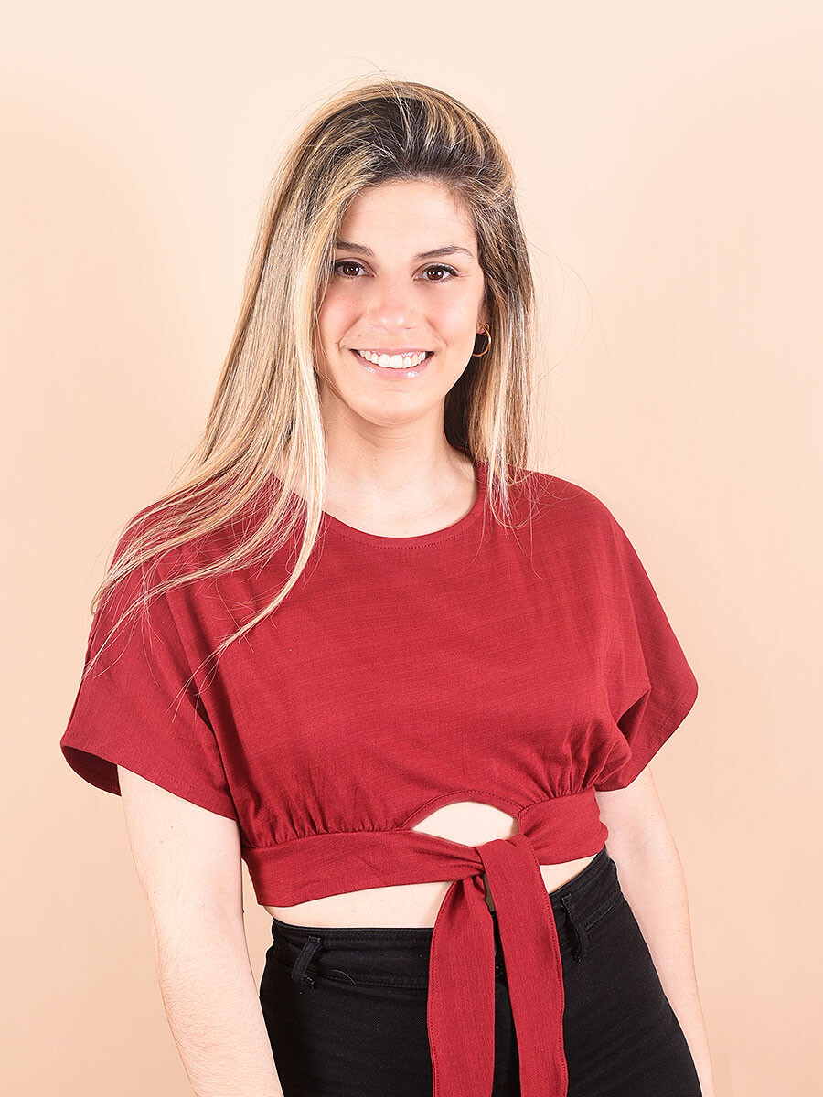 BLUSA GLORIA - BORDEAUX 