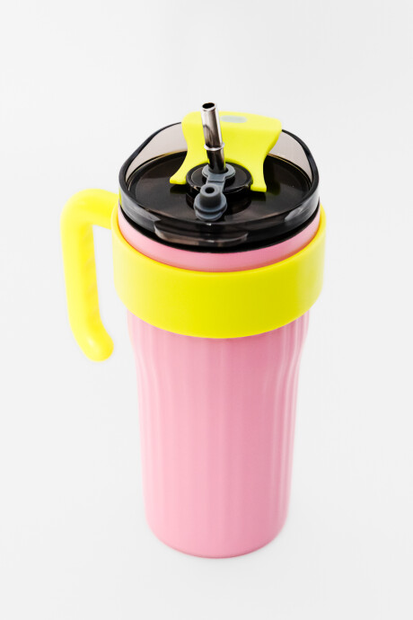 Vaso Con Tapa + Sorbito Patricio Estampado 1