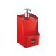 Dispensador de jabón líquido 500 ml ROJO