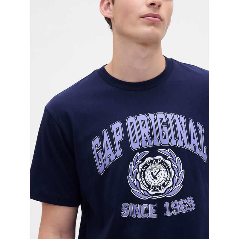 V-FRCH SS GAP VINTAGE GRAPHICS NEW NAVY