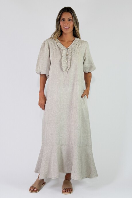 VESTIDO GERIBA Crudo