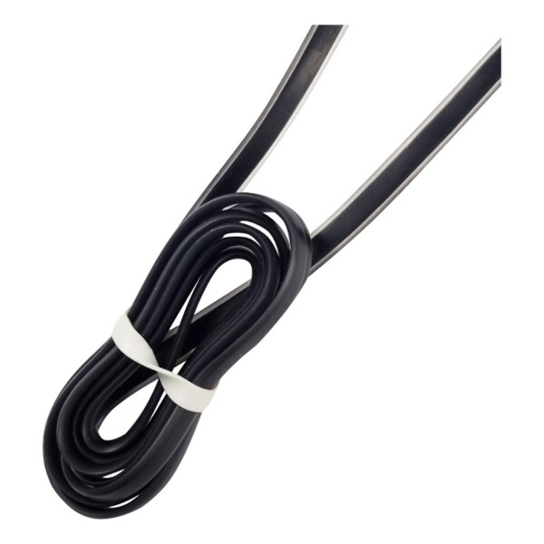 Cable 2 En 1 Lightning Y Micro Usb Plano Carga Calidad Variante Color Negro