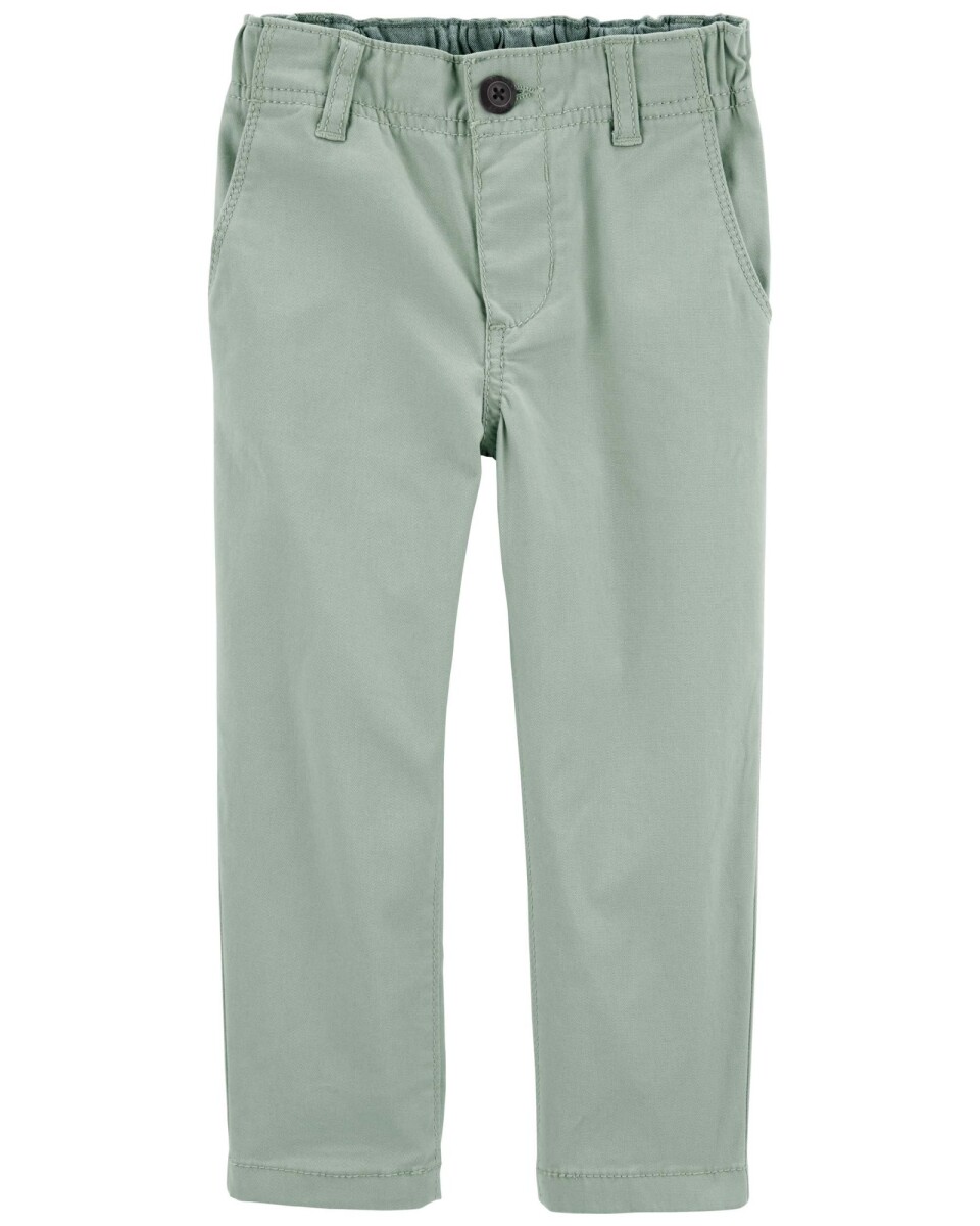 Pantalón de algodón, clásico, ajustado. Talles 2-5T 