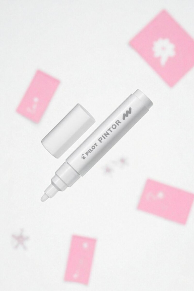 Marcador pilot mm punta 1.4 mm. Blanco 