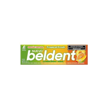 Chicle Beldent Tropical Fresh con Fresh Sparks 10GR 001