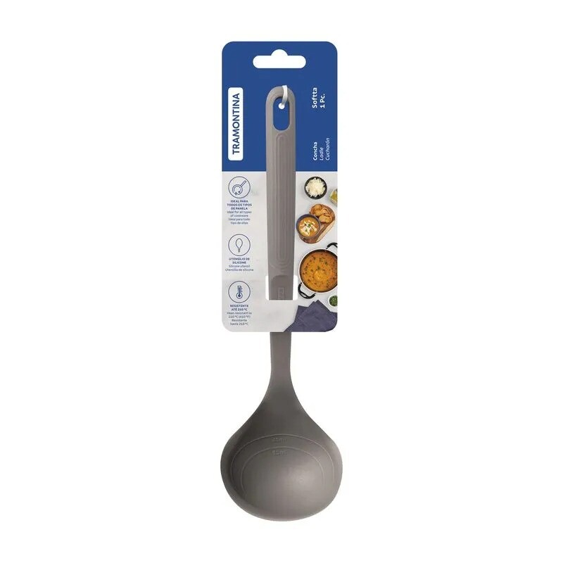 Cucharon De Silicona Gris Tramontina - 25854/160 Cucharon De Silicona Gris Tramontina - 25854/160