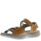 Sandalias de Mujer Freeway Casual c/Velcro Marrón Fósil - Marrón Whisky