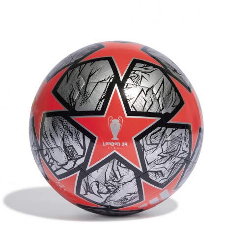 Pelota Adidas UCL Club 23/24 Knockout Plateado - Rojo - Negro