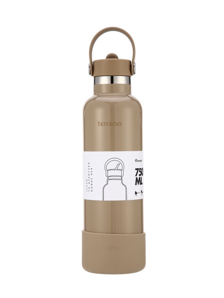 Botella Térmica con Pico 750mL. Arena Metalizado