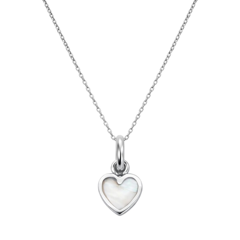 Dije corazón - Plata 925 - nacar - CP4735 conpiedra