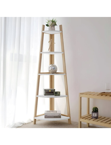 ESTANTERIA ESQUINERO 37X37X150 CM BAMBOO BLANCO ESTANTERIA ESQUINERO 37X37X150 CM BAMBOO BLANCO