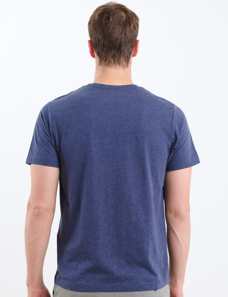 520658 T-SHIRT HARRINGTON LABEL Azul Piedra
