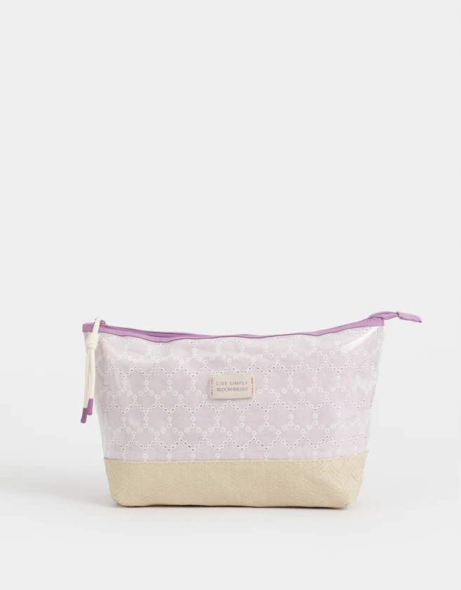 Porta Cosméticos Estampados Porta Cosméticos "live Simply" - Naranja Durazno
