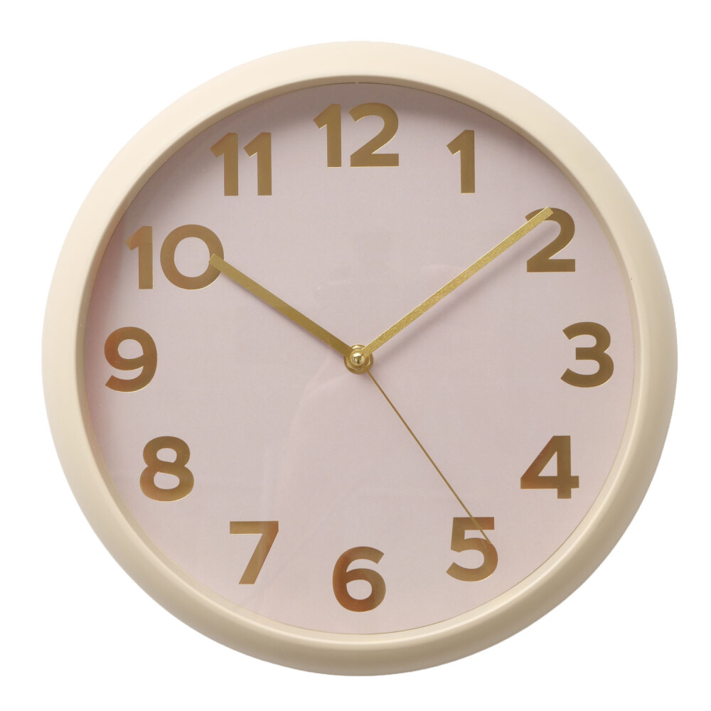 RELOJ PARED PLASTICO NATURAL-BEIGE 2086562