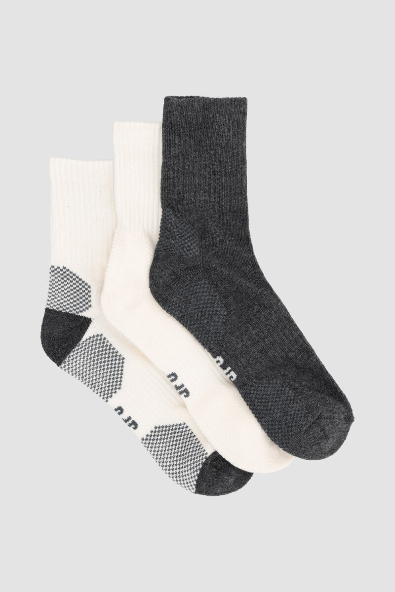 Pack x3 half terry crew dama mor - Variante 20 