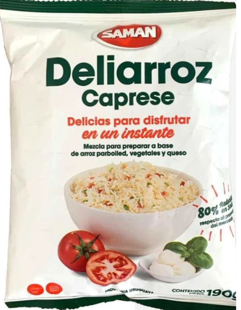 ARROZ SAMAN DELIARROZ 190G CAPRESE 