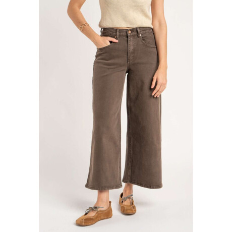 Jean Wide Leg Marron