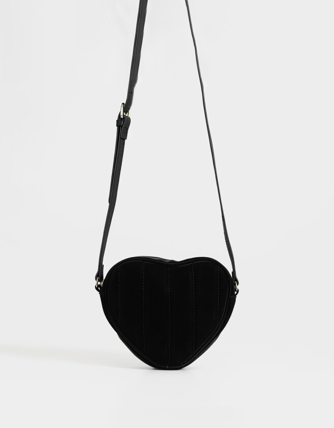 Bandoleras Romántico Bandolera Puffy Corazón - Negro
