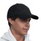 Gorro visera broche Negro