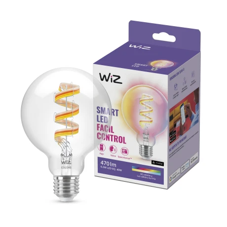 Lámpara Led Inteligente Philips Wiz 6,3W G95 E27 Blanco Y Color 001