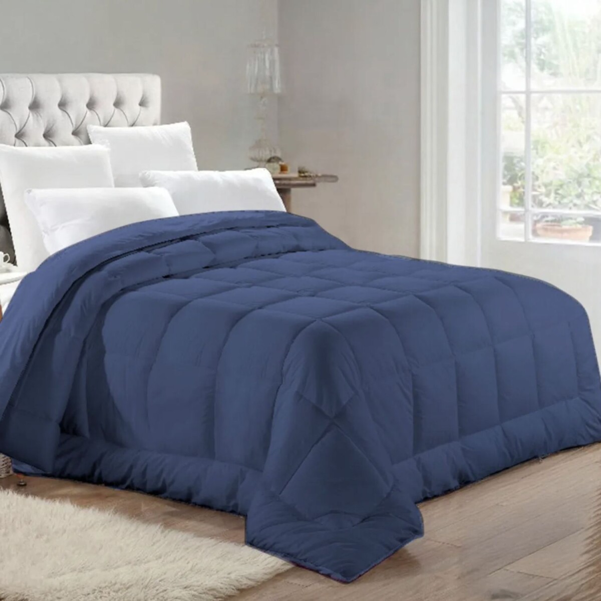 Acolchado 1 Plaza Richmond Plus - Azul 