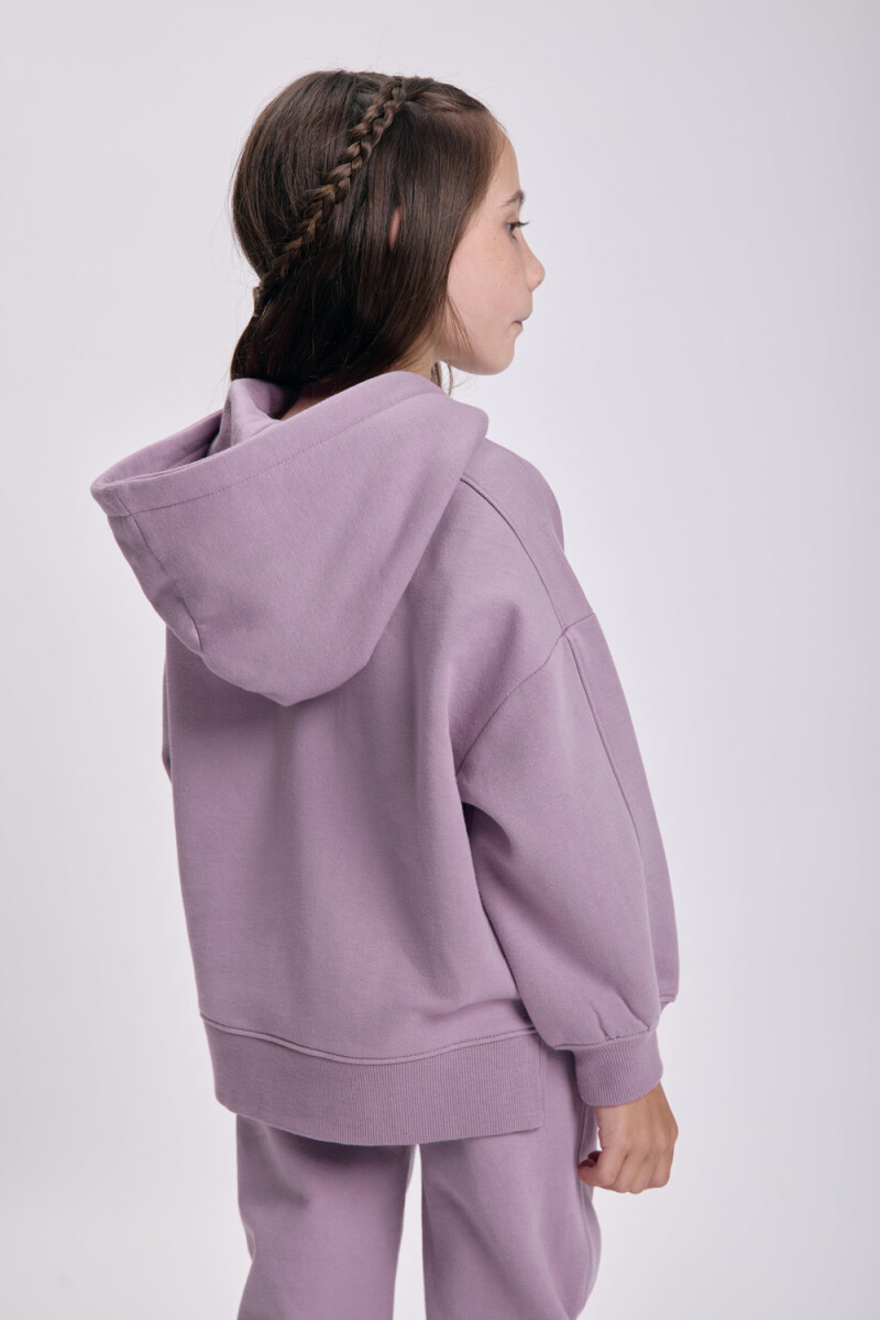 Canguro deportivo estampado Violeta