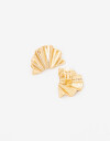 Aros Clips Metal Aros Clip Metal Arrugado - Dorado Oro Amarillo