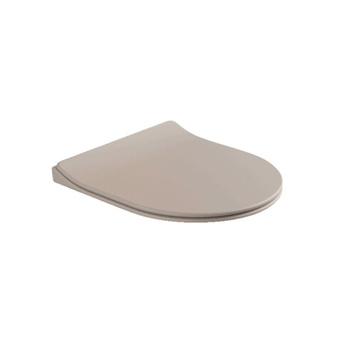 TAPA INODORO SLIM BEIGE MATE LOZA SANITARIA ITALIA GAMAS DE BEIGE