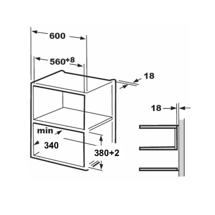MICROONDAS DE EMPOTRAR 20 lts FUTURA FUT-MWE20X MICROONDAS DE EMPOTRAR 20 lts FUTURA FUT-MWE20X