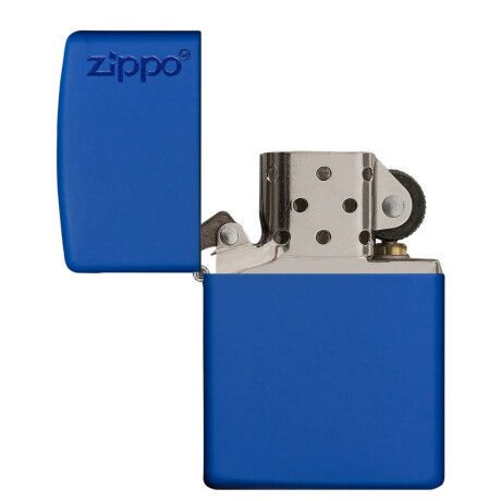 Encendedor Zippo Classic azul royal mate con logo - 229ZL Encendedor Zippo Classic azul royal mate con logo - 229ZL