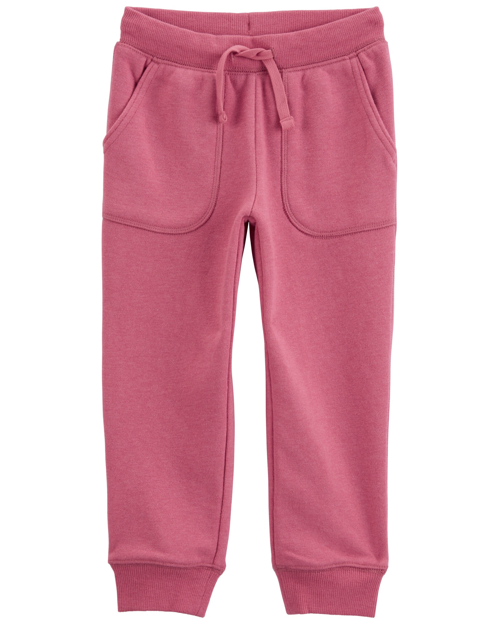 Pantalón de algodón con felpa, rosado Pantalón de algodón con felpa, rosado