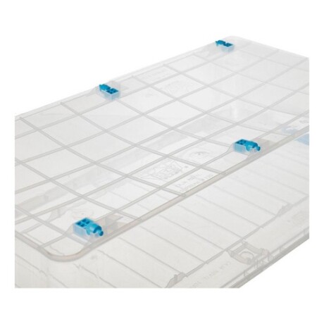 Caja organizadora Reyplast con tapa y 6 rueditas ideal bajo cama 48L Caja organizadora Reyplast con tapa y 6 rueditas ideal bajo cama 48L