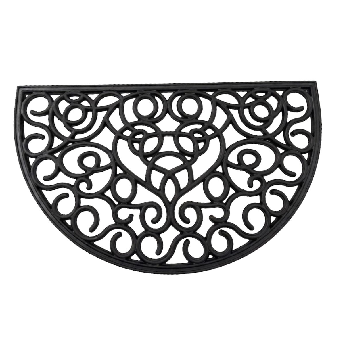 ALFOMBRA ENTRADA M.LUNA GOMA NEGRO 45X75CM 