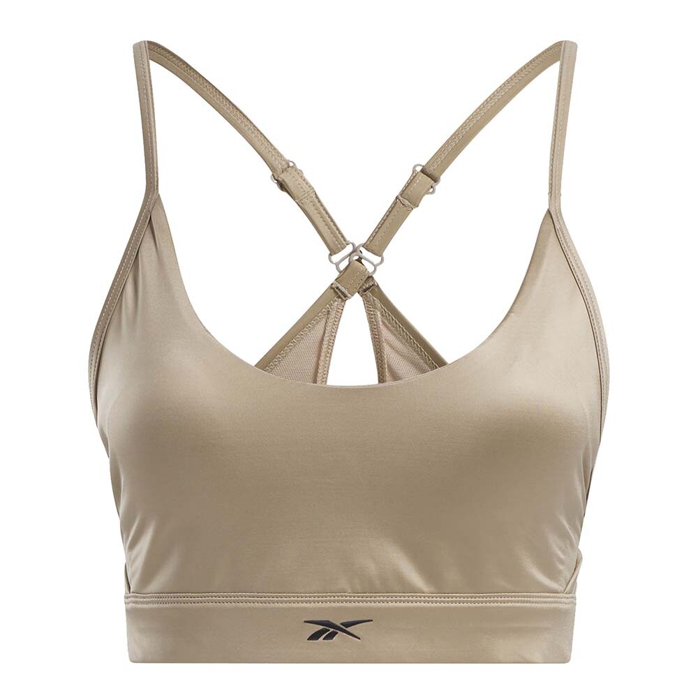Reebok Holiday Lux Strappy Sports Bra - Mujer Beige