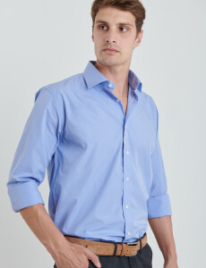 011683 CAMISA VESTIR HARRINGTON LABEL Celeste Oscuro