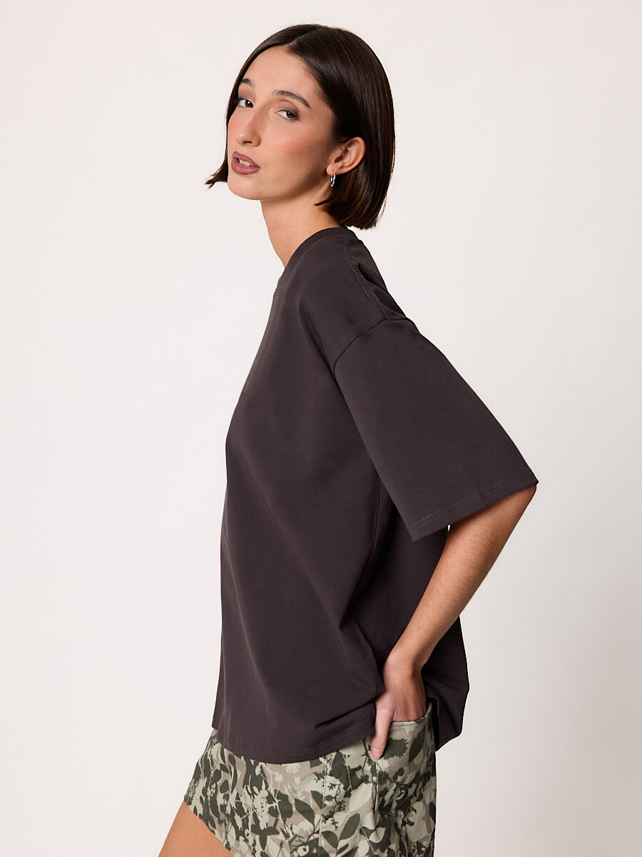 T-SHIRT M/C MACHE DIXIE Gris Oscuro