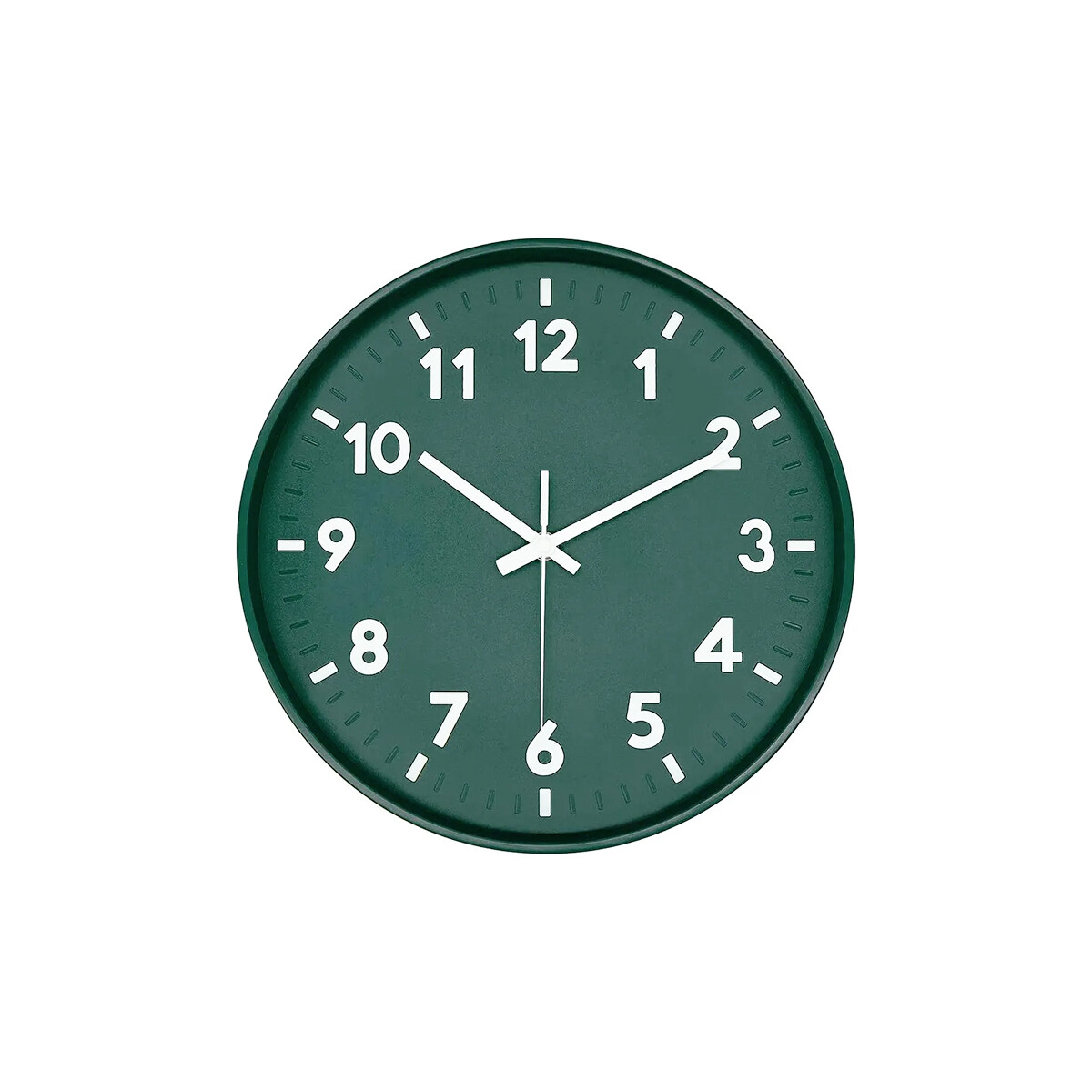 Reloj de pared 30 cm diámetro en colores - Verde 