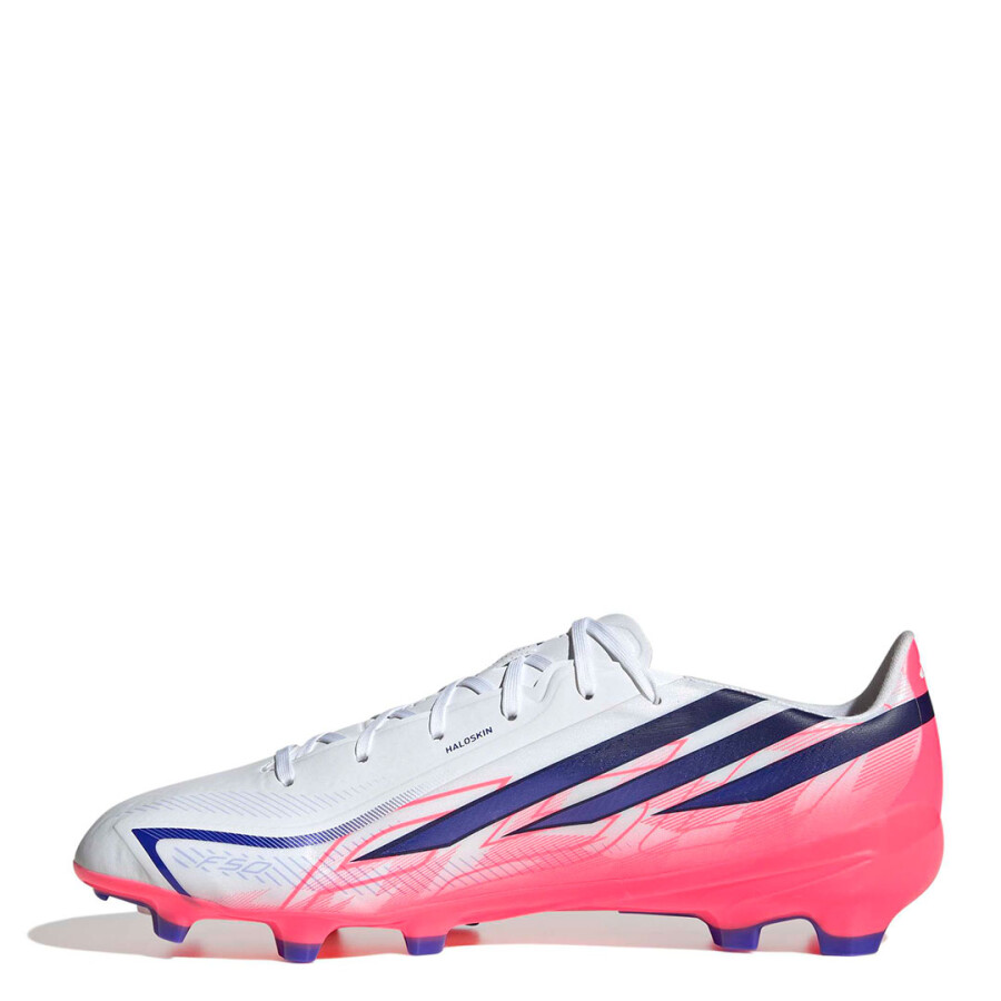 Championes Unisex Adidas F50 Hyperfast League Fg Blanco - Rosado