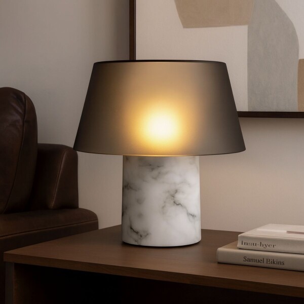 LUMINARIA DE MESA MARBLE LIGHT Blanco - UNICO