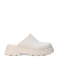 Zuecos de Mujer Miss Carol LIA con plataforma de goma Blanco Hueso